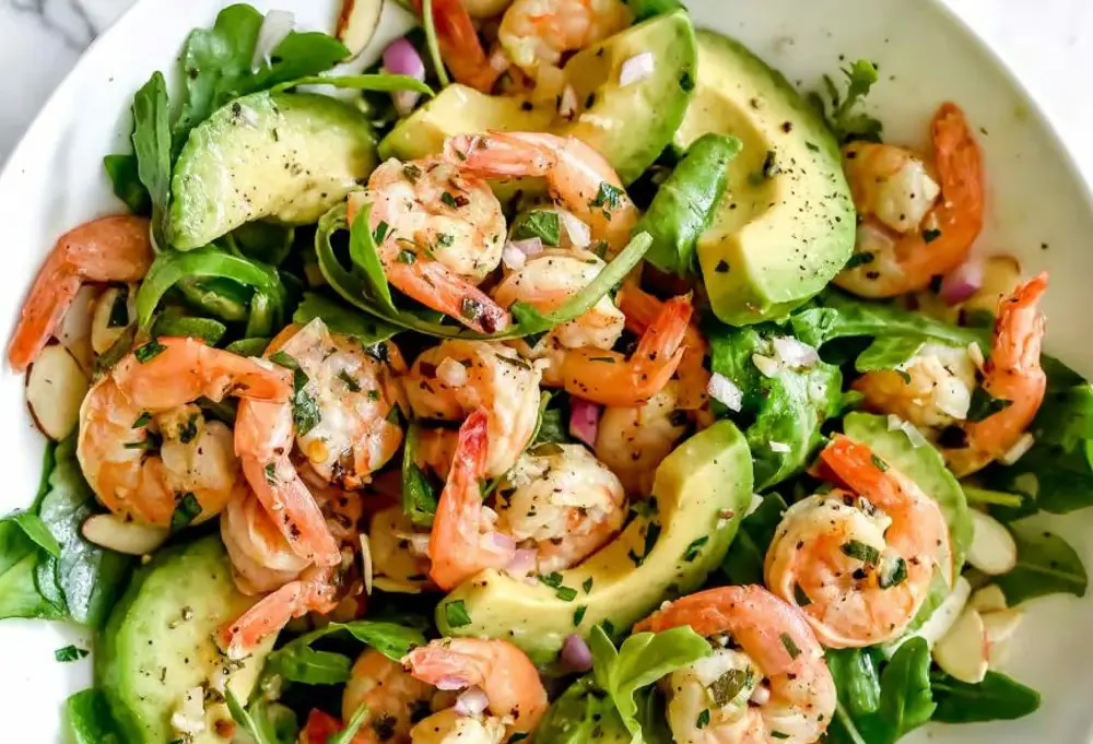 Salade aux crevettes