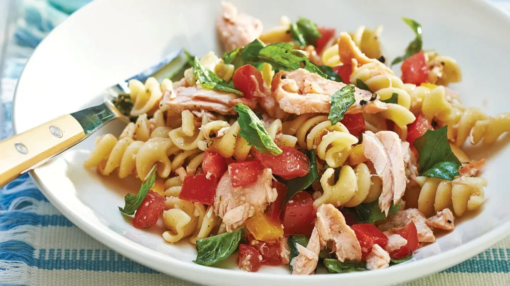 Salade de pâtes au saumon