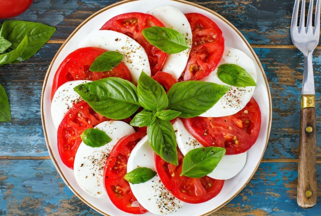 Salade tomate et mozzarella