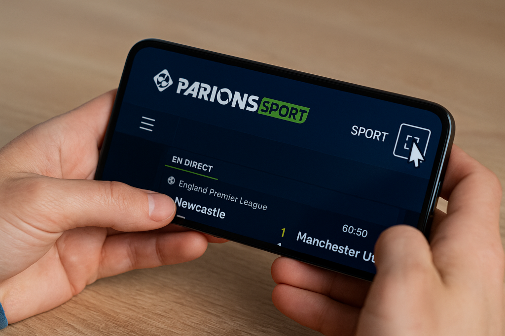 Parions Sport en plein écran sur mobile