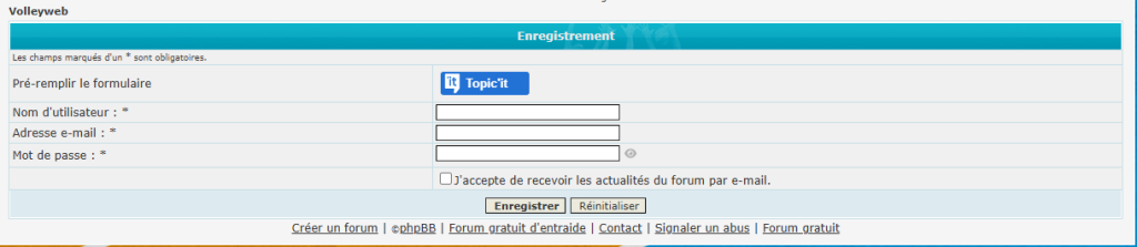 Volleyweb inscription