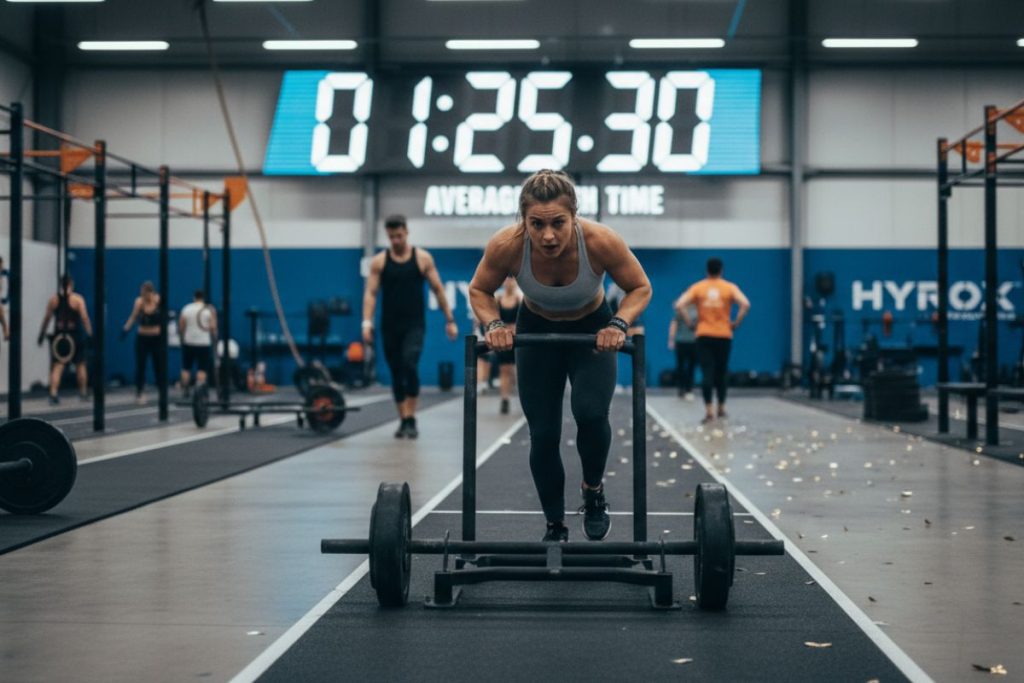 Quel est le temps moyen d'un Hyrox pour femme ?
