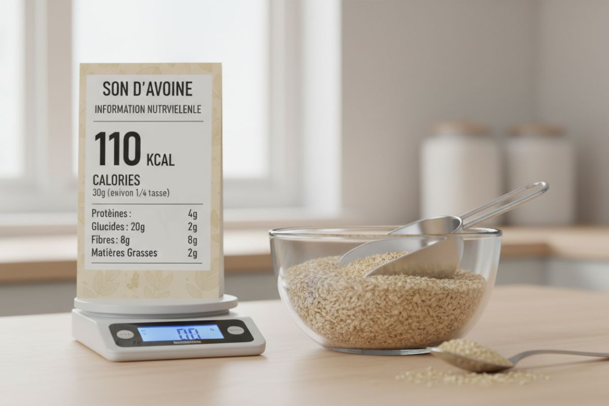 Combien de calories contient le son d’avoine ?